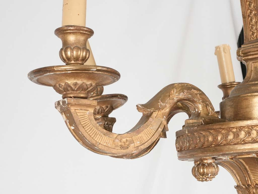 Handcrafted Louis XVI Gold Chandelier