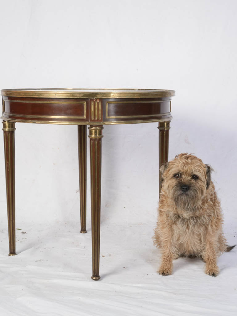 Neoclassical French brass accent table