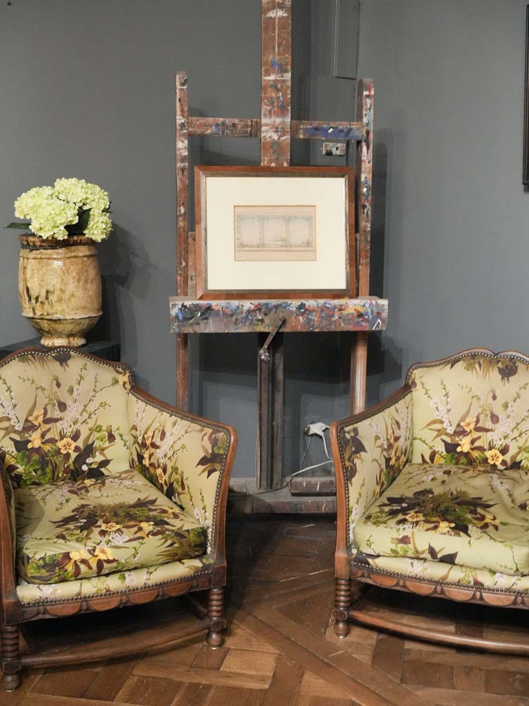 Historical Art Nouveau decorative ceiling panel