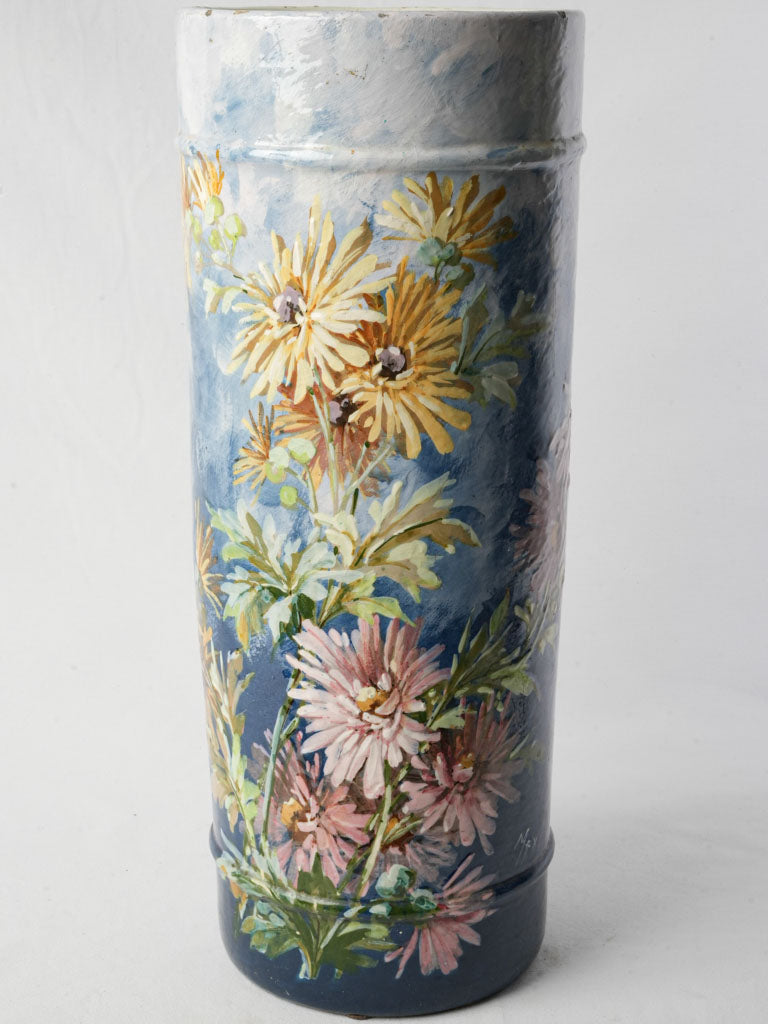 Exquisite hand-painted ceramic umbrella stand