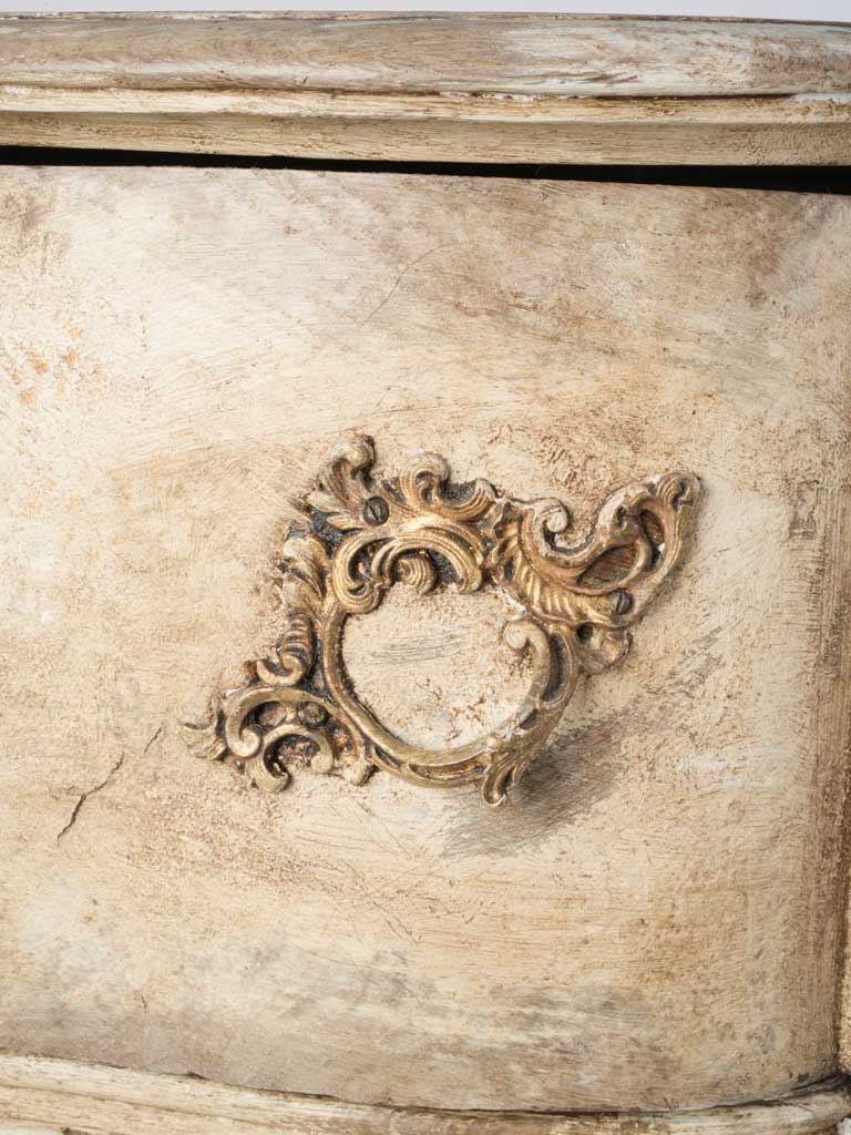 Large Dutch 18th-Century Serpentine Commode in Oak w/ Layered Paint Finish - 37½"x 46"