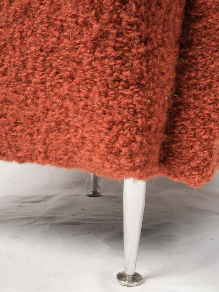 Elegant brass feet armchair