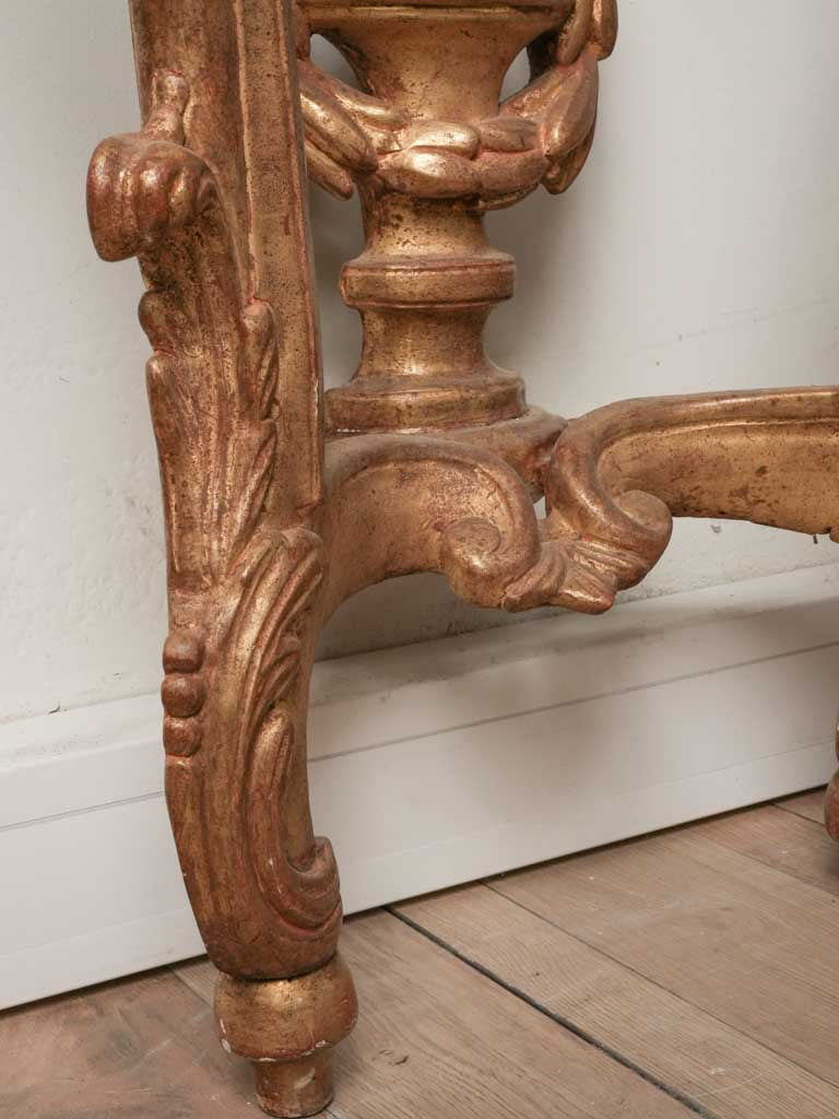 Luxe marble top on Louis XVI table