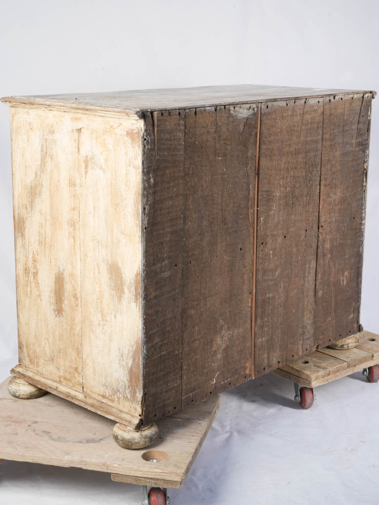 Large Dutch 18th-Century Serpentine Commode in Oak w/ Layered Paint Finish - 37½"x 46"