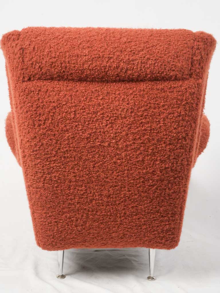 Textured bouclé vintage chair