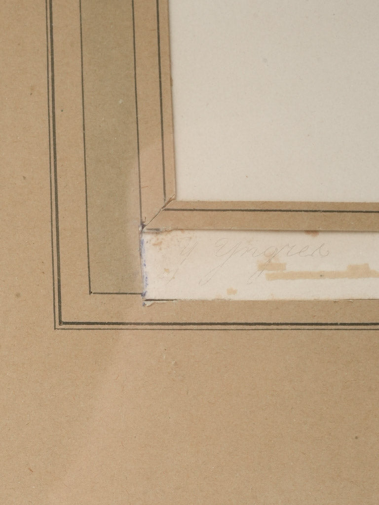 Prestigious estate portrait engraving