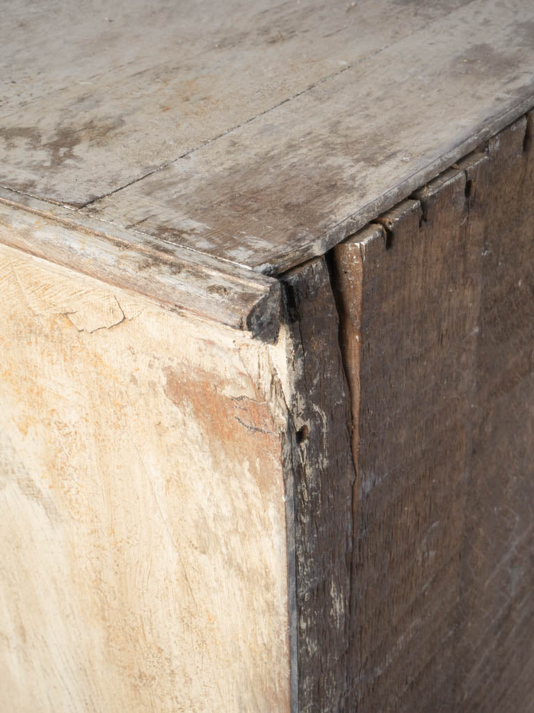 Large Dutch 18th-Century Serpentine Commode in Oak w/ Layered Paint Finish - 37½"x 46"