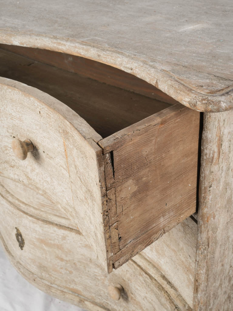 18th Century Dutch Serpentine Commode w/ Distressed Patina - 31½" x 51½"
