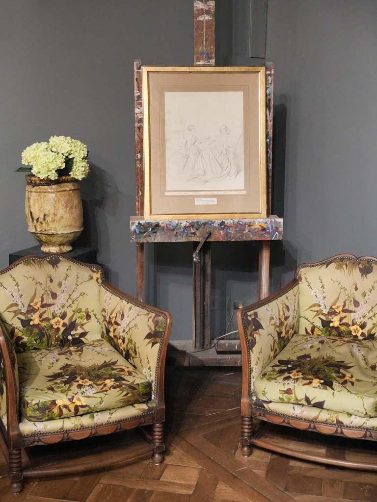 Historic French portrait engraving