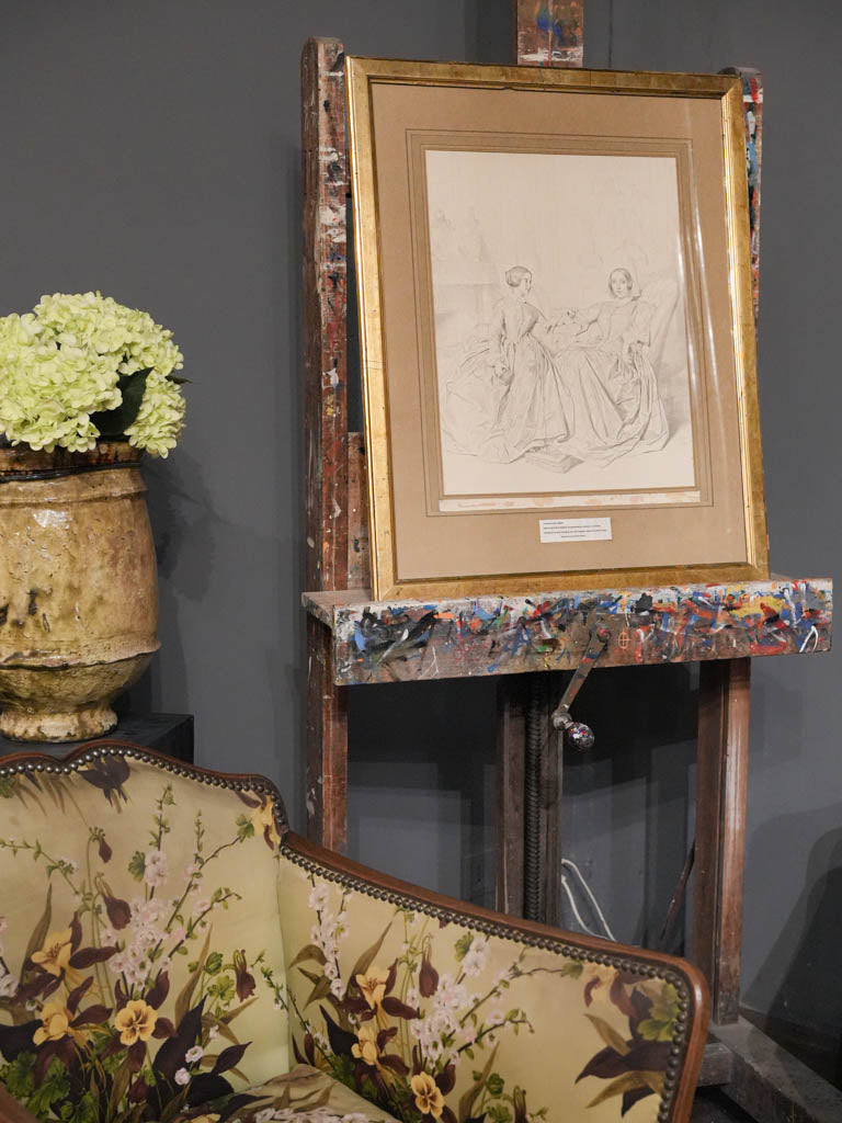 Elegant framed portrait piece