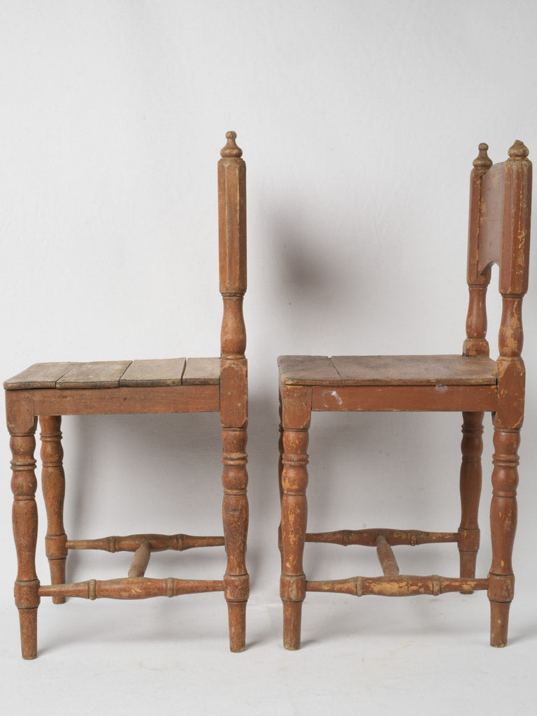 Traditional rustic farmhouse dining chairs