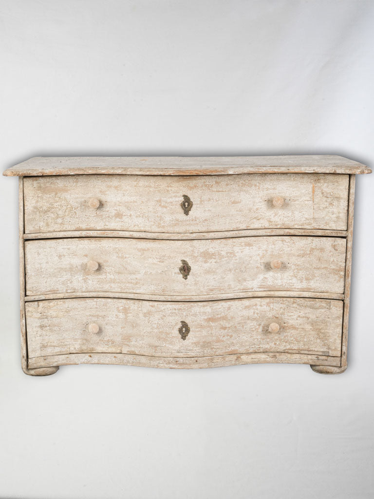 18th Century Dutch Serpentine Commode w/ Distressed Patina - 31½" x 51½"