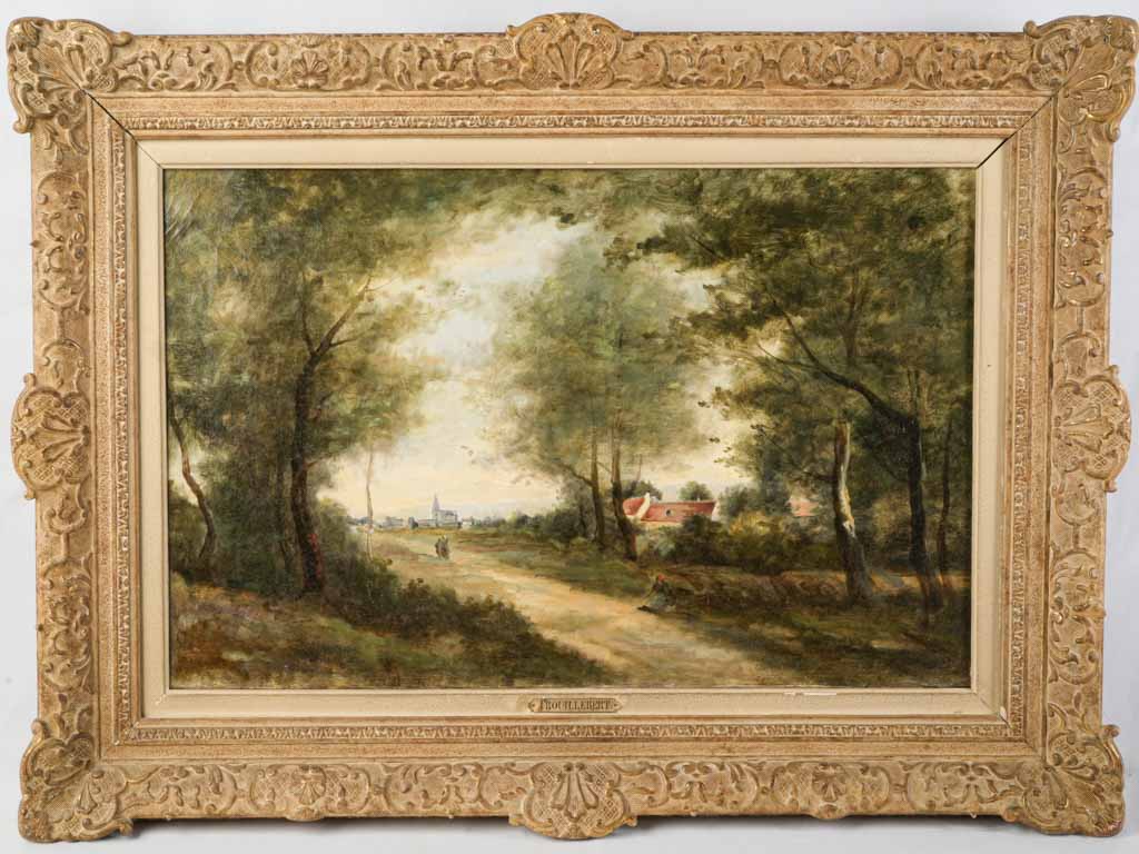 Rich palette vintage landscape painting