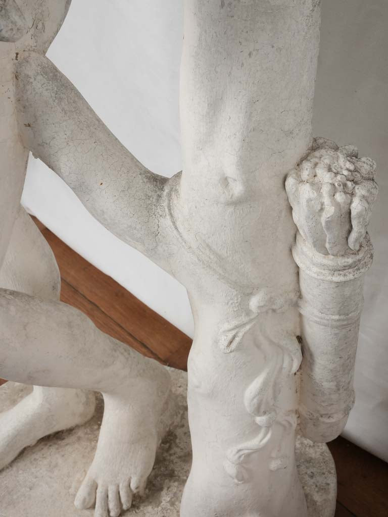 Statues with beautiful aged patina