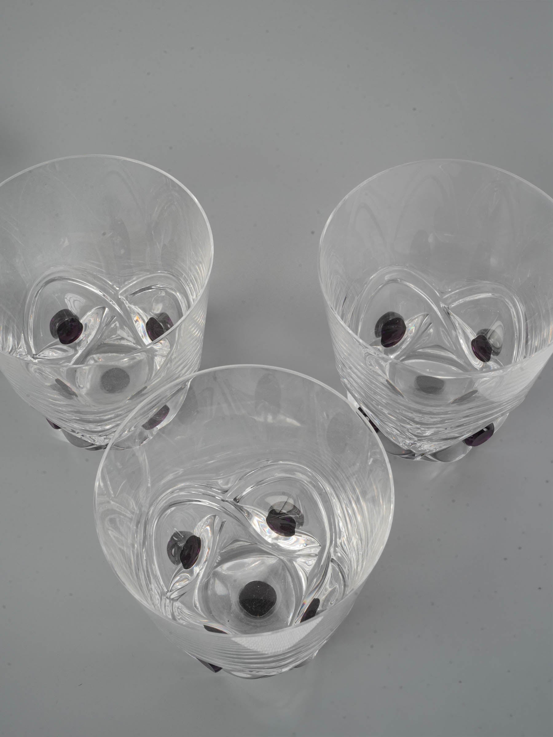 Antique geometric cut whiskey glass
