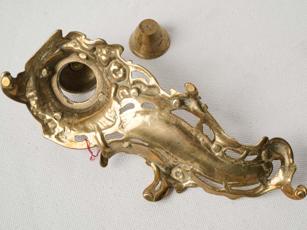 Sculptural gilt brass desk accessory