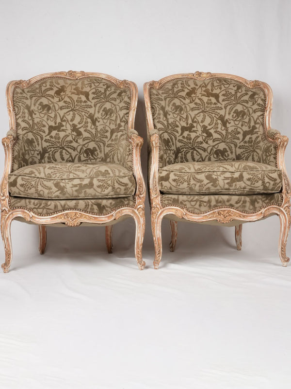 French-style nineteenth-century upholstered chairs