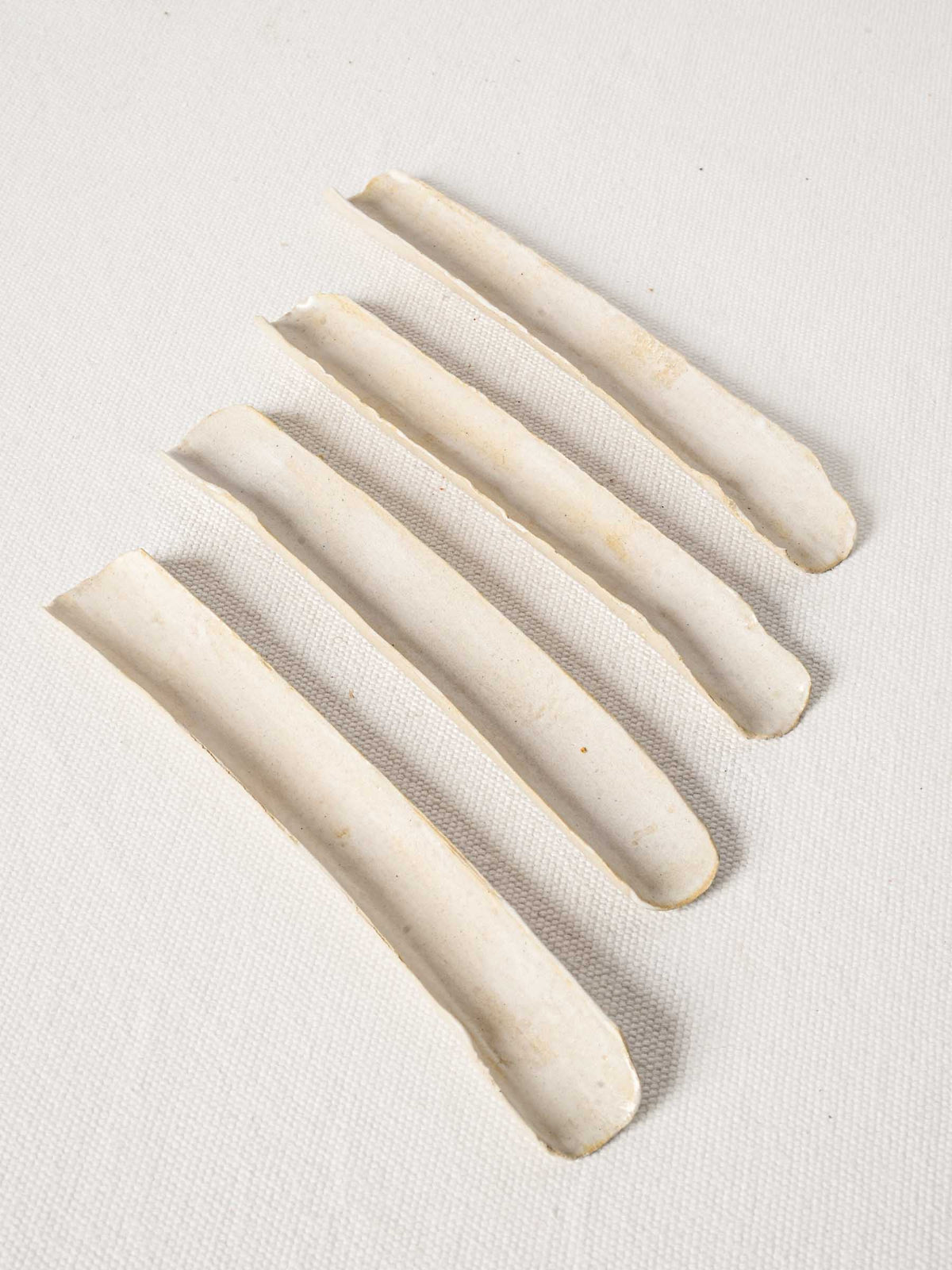 Set of Four Handmade Porcelain Marrow Dishes