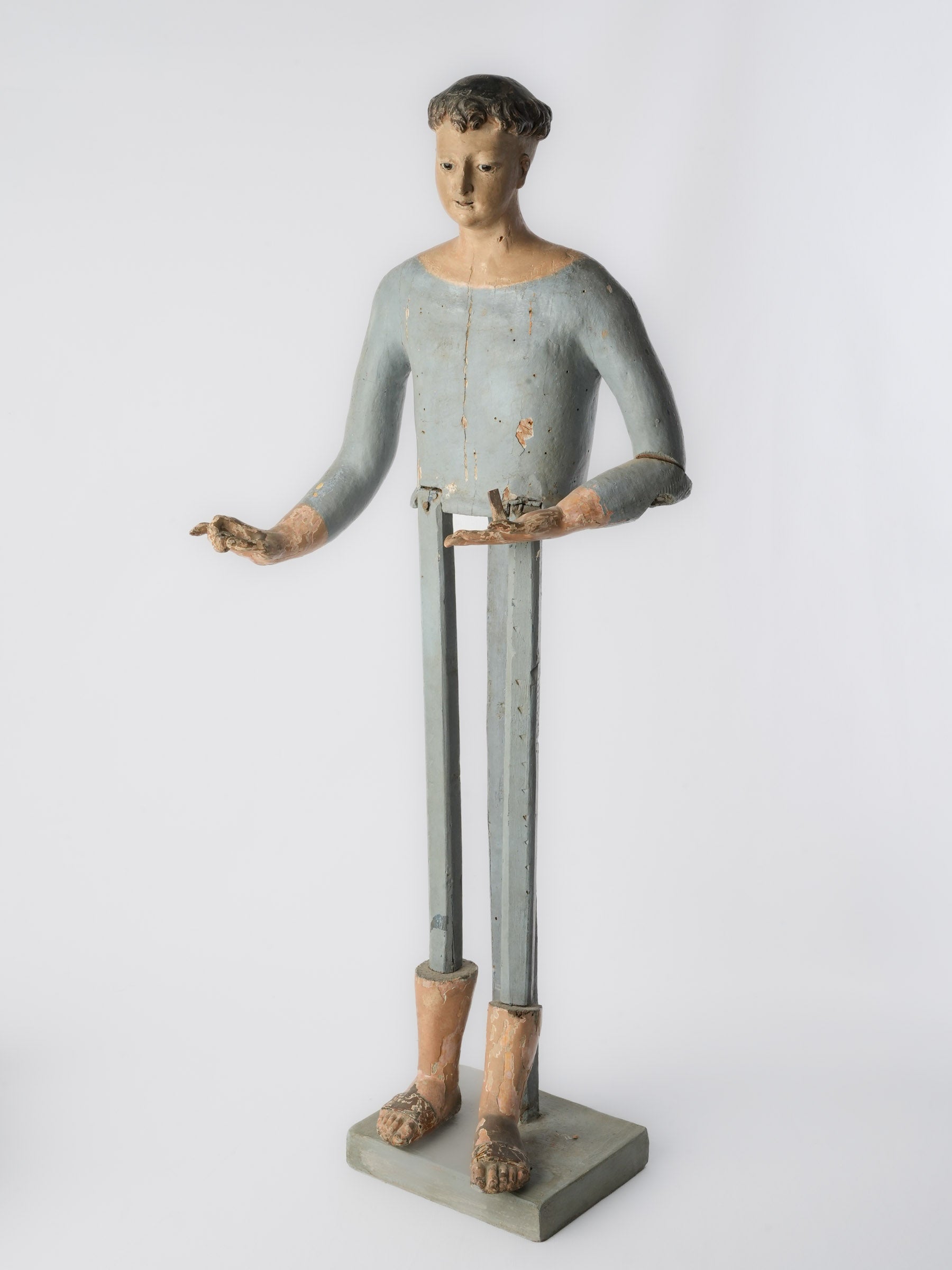 Rare antique devotional Capipote figure
