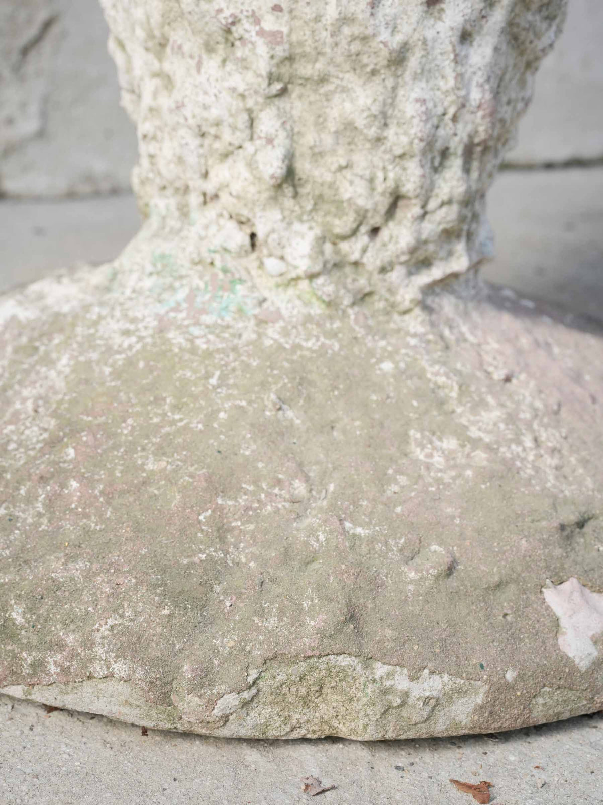 Large Sculptural 1980s Concrete Planter w/ Textured Finish - 25½"