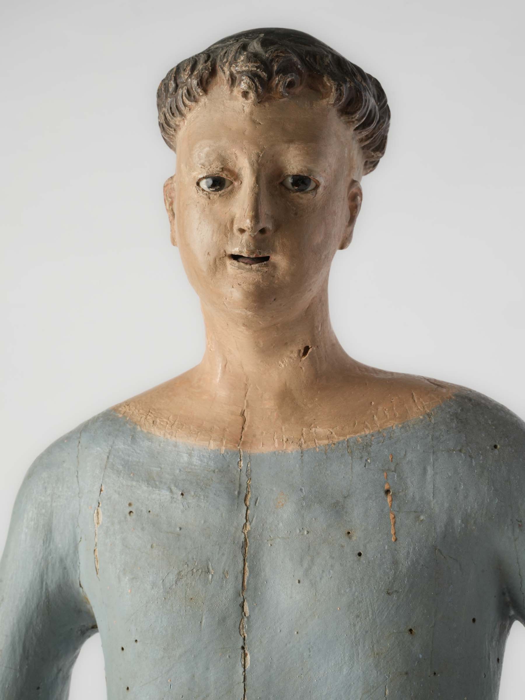 Finely modeled Capipote devotional figure