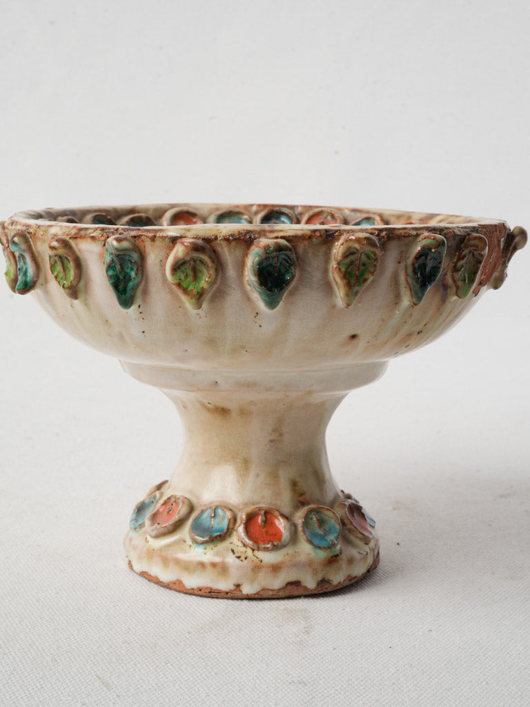 Colorful Mediterranean petite ceramic coupe