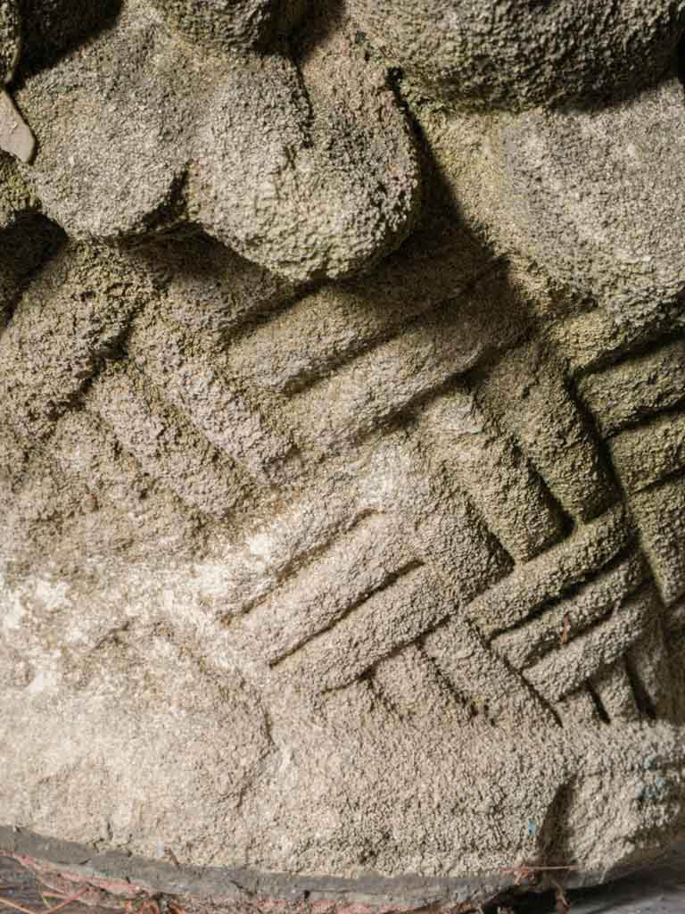 Historic relief-engraved finials