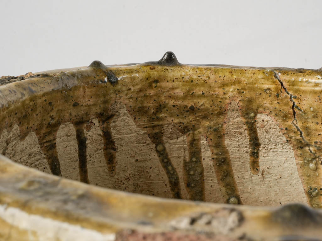 Distinctive aged ceramic planters
