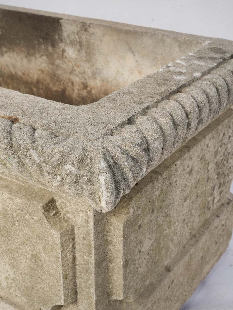 Sophisticated timeworn stone planter