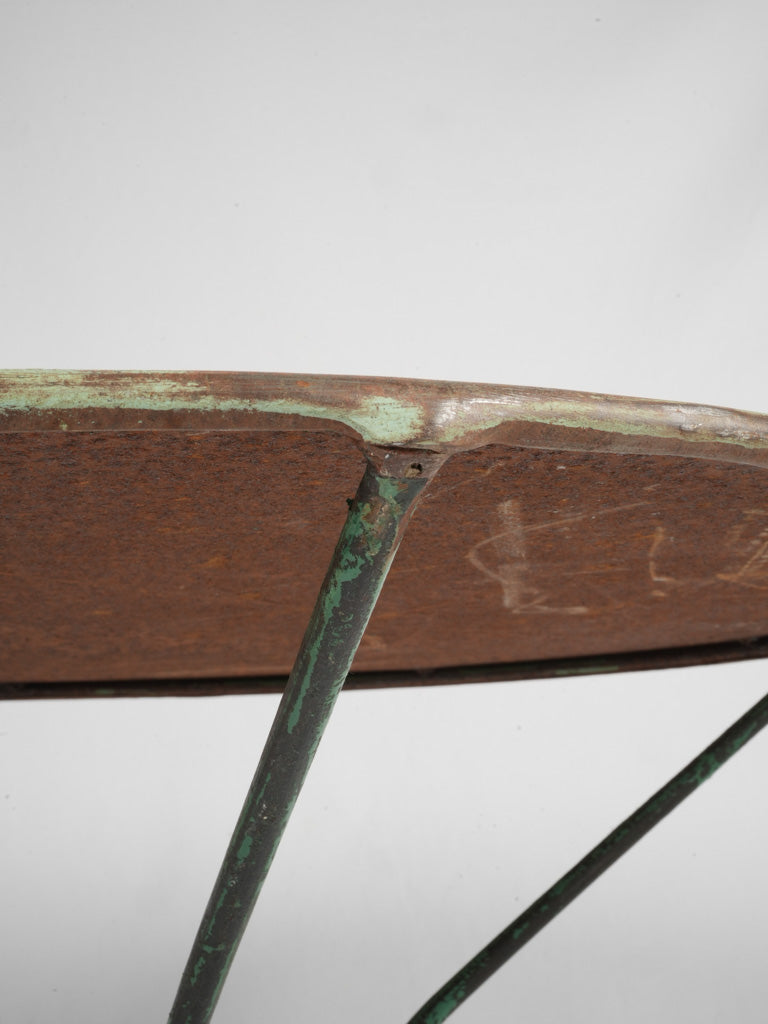 Aged rustic French garden patio furniture