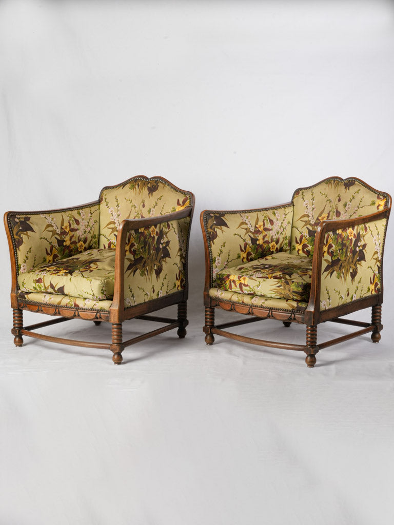 Exquisite French Art Deco armchairs