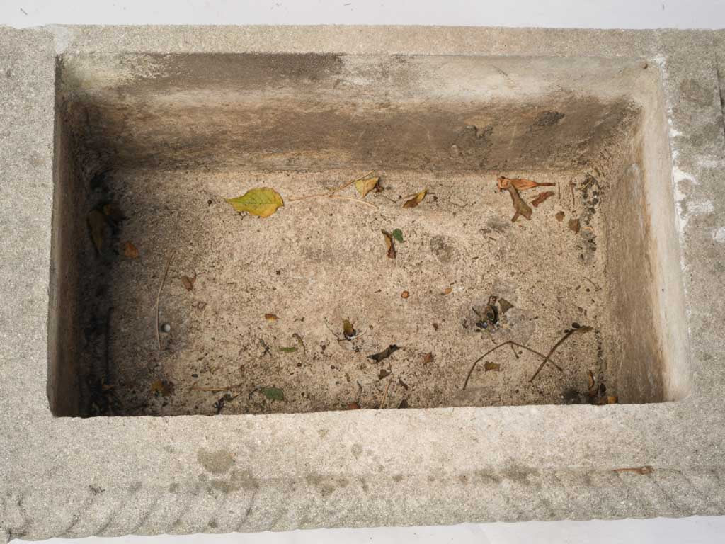Decorative antique limestone garden trough