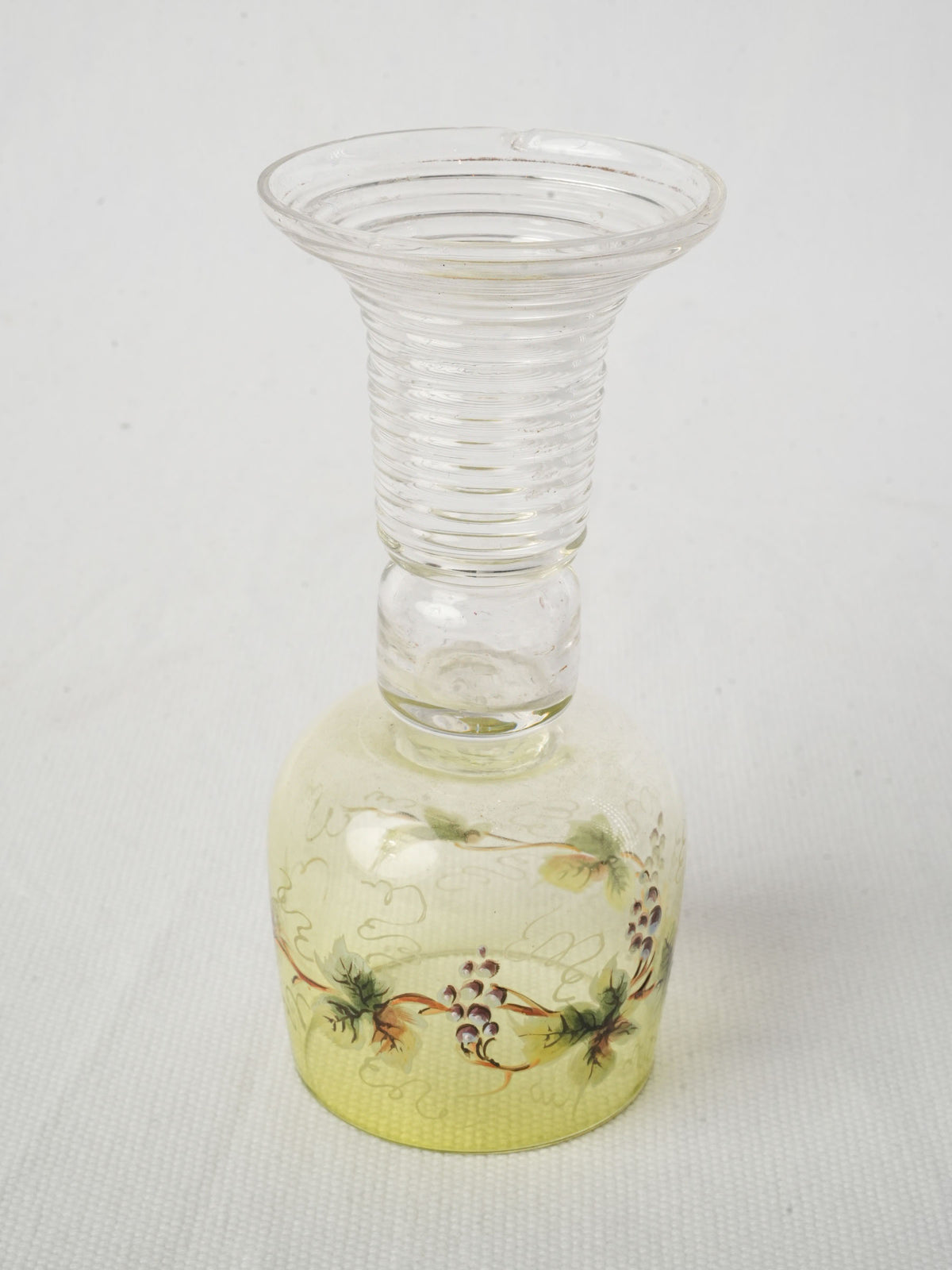 Decorative vine motif stemware