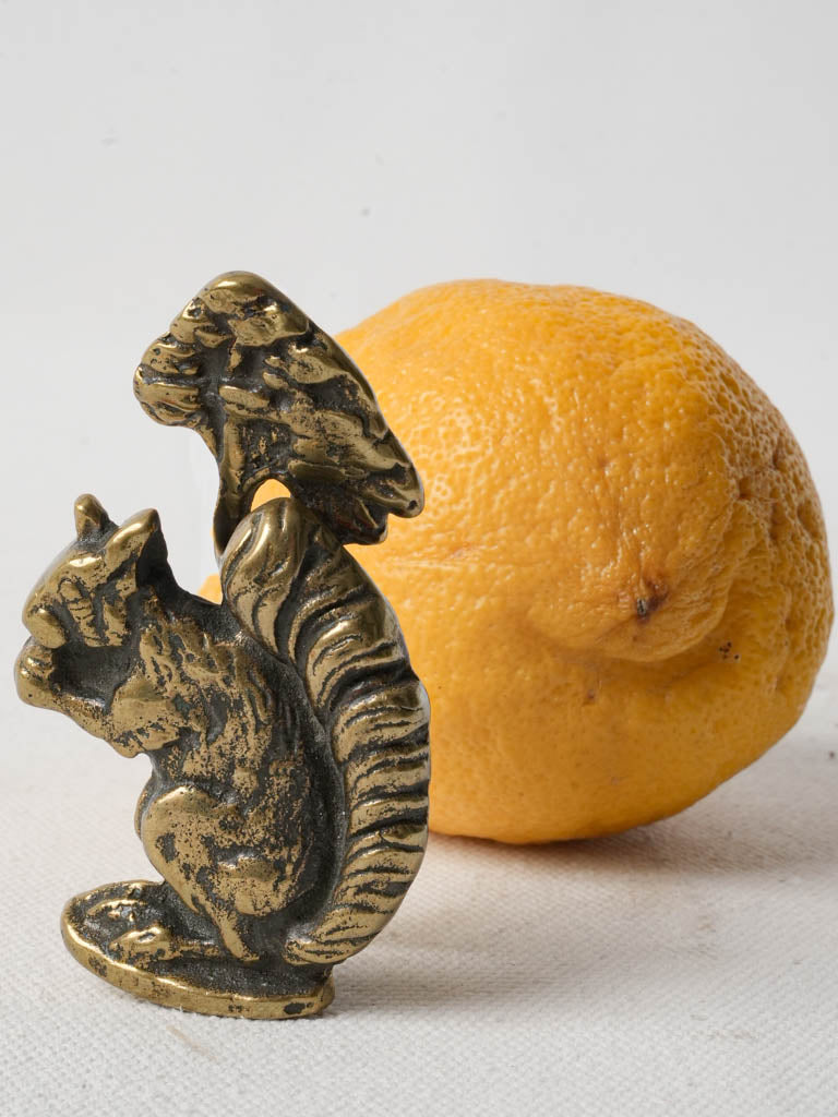 Victorian-style squirrel door knocker  