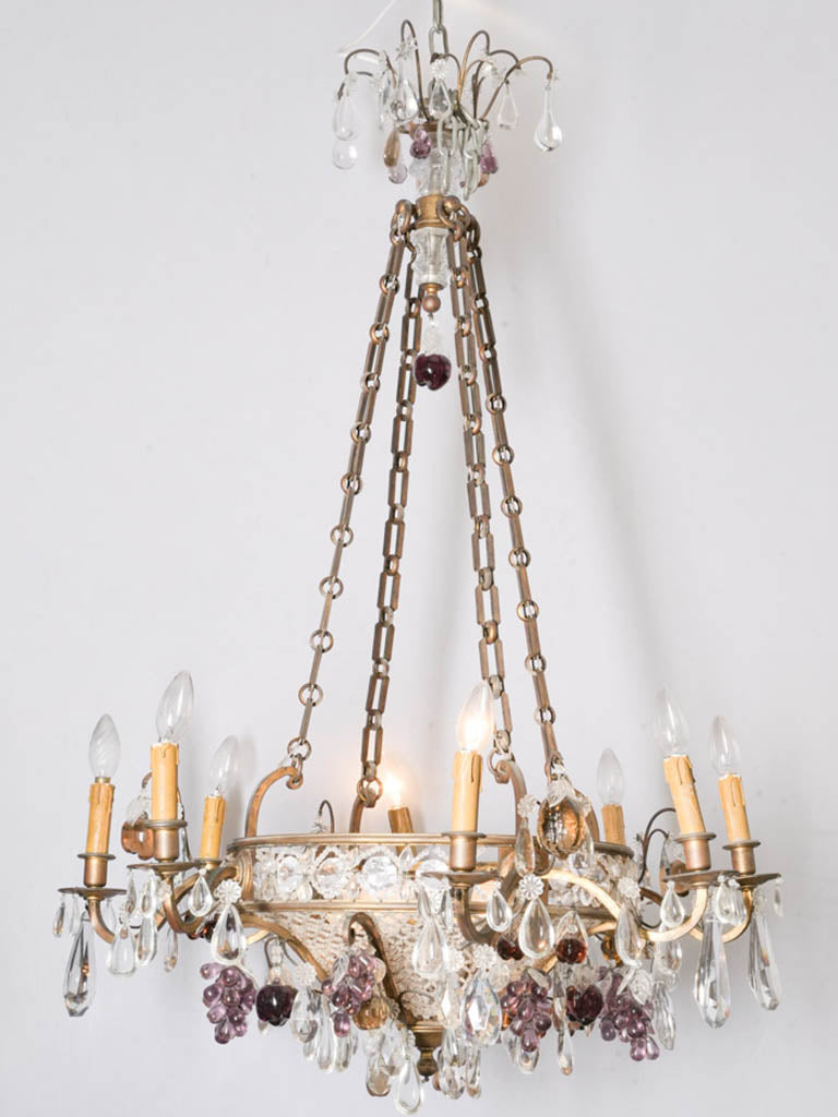 Exquisite antique crystal chandelier