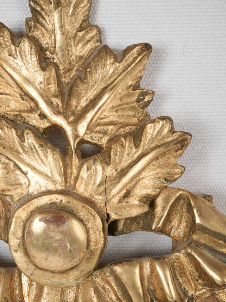 Delicate, Louis XVI crested parclose mirror