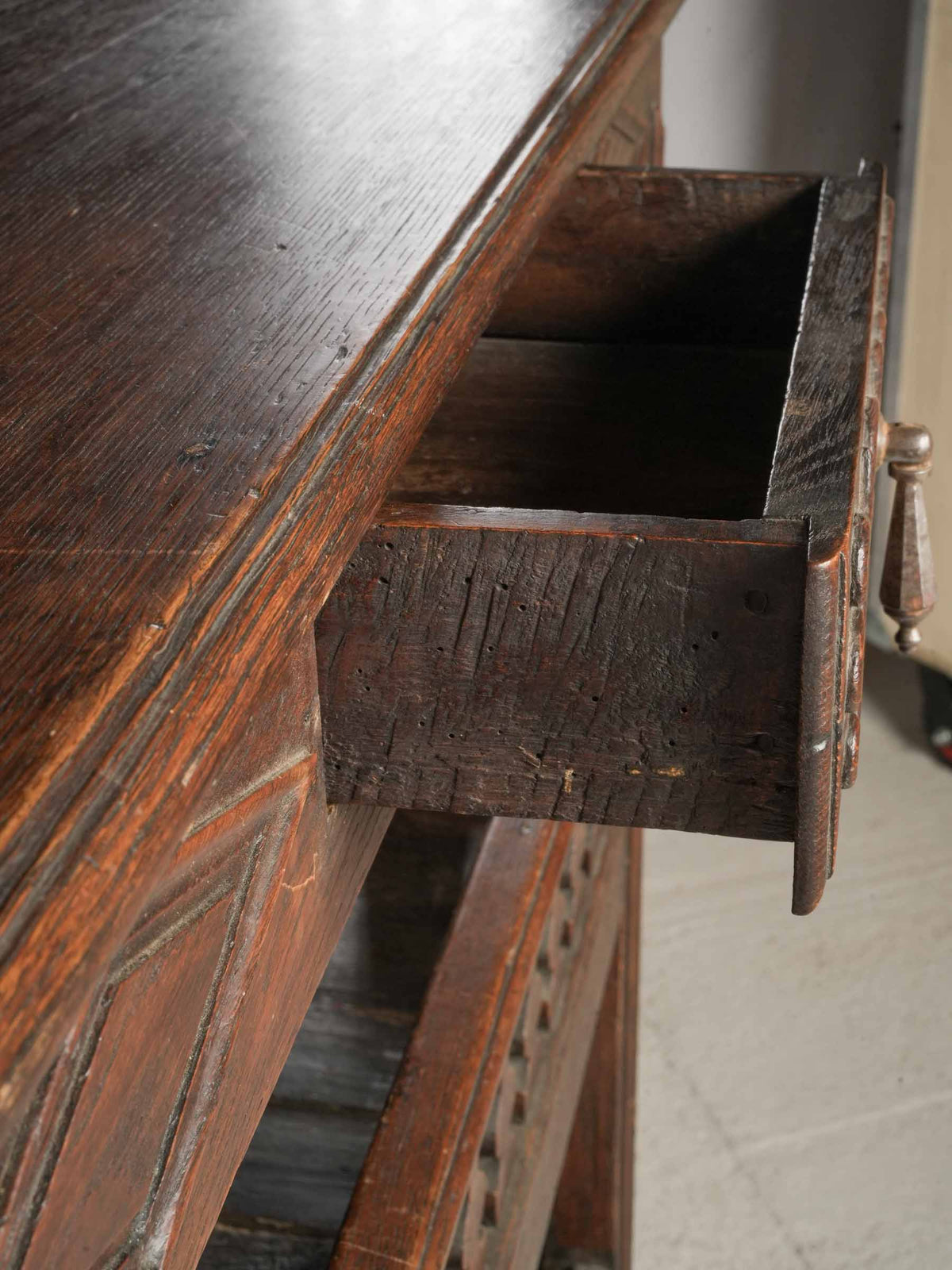 Small 19th-Century French Country Vaisselier w/ Openwork Galleries - 46½" x 33½"