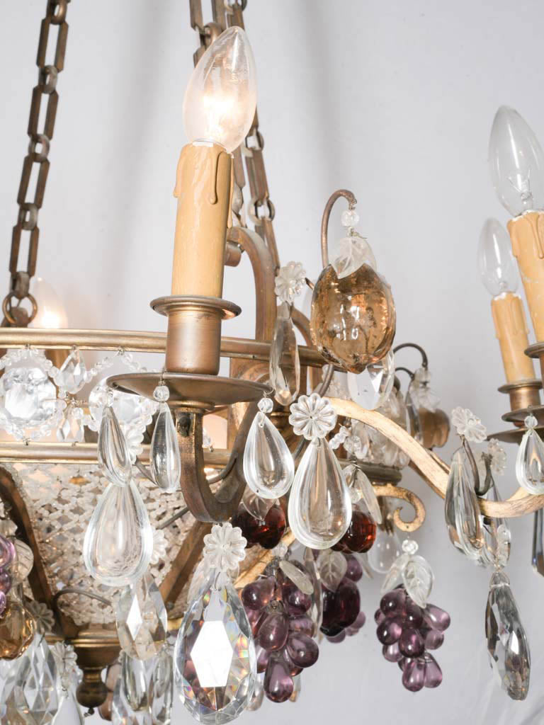 Elegant colorful fruit chandelier