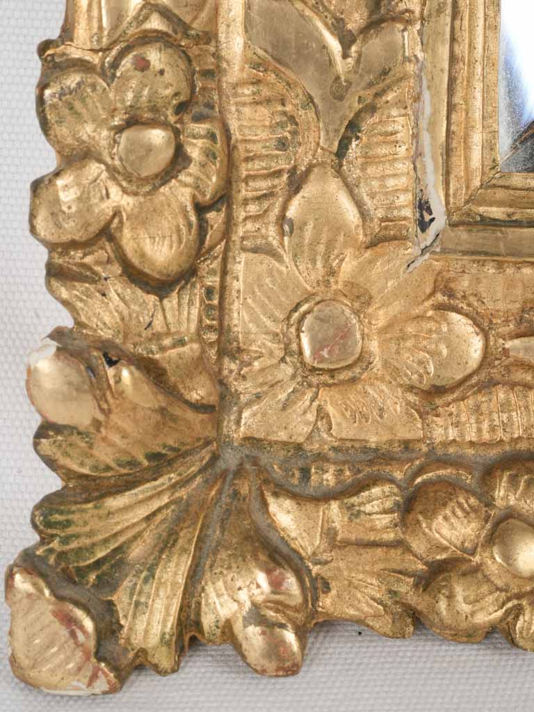 Baroque, gilded Louis XVI parclose mirror