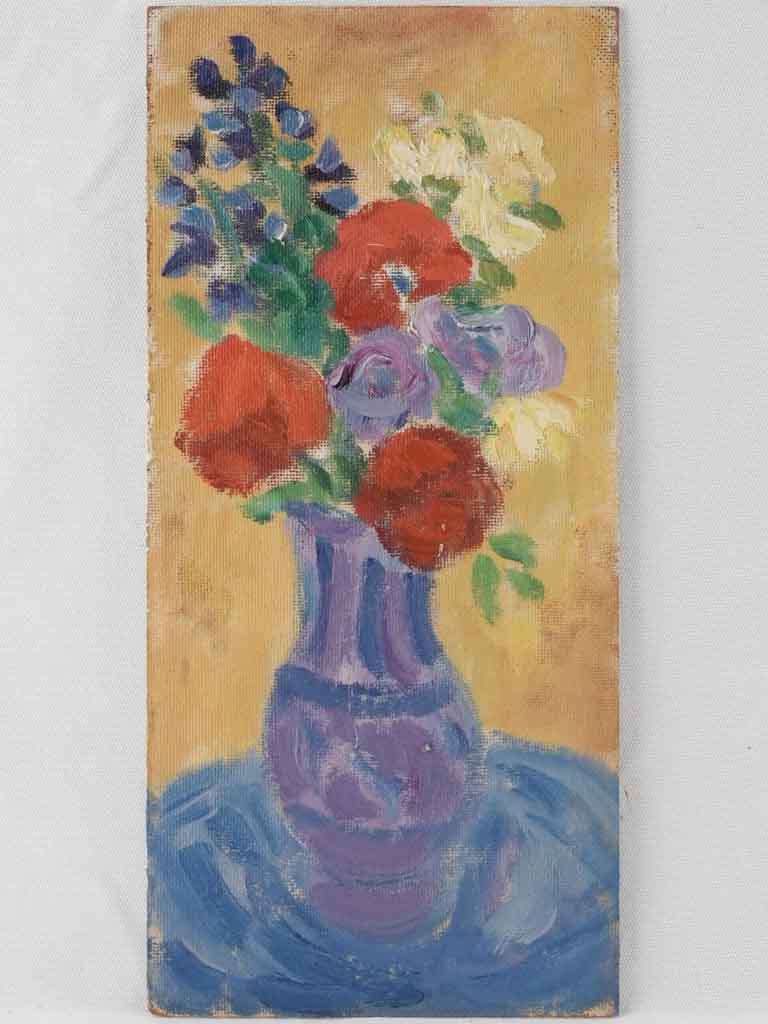 Vintage Oil Floral Still Life Painting
