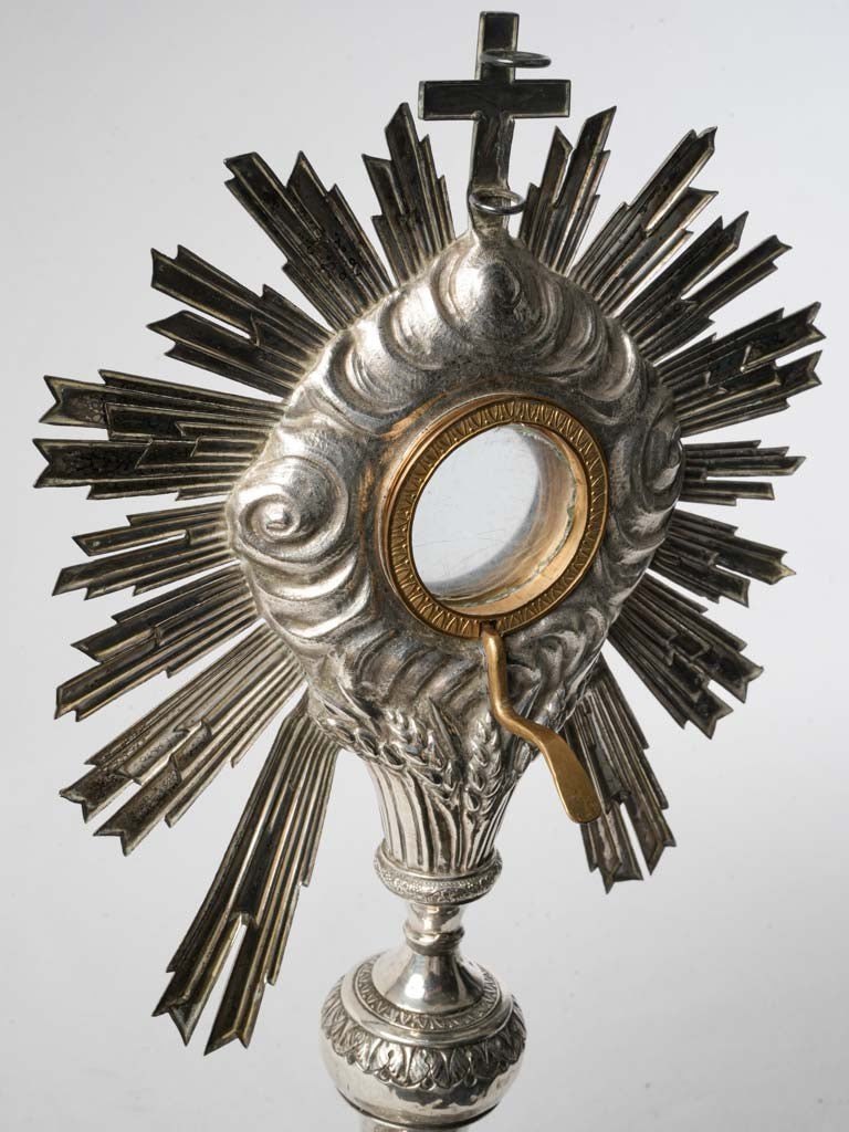 Intricate Eucharistic symbol holder