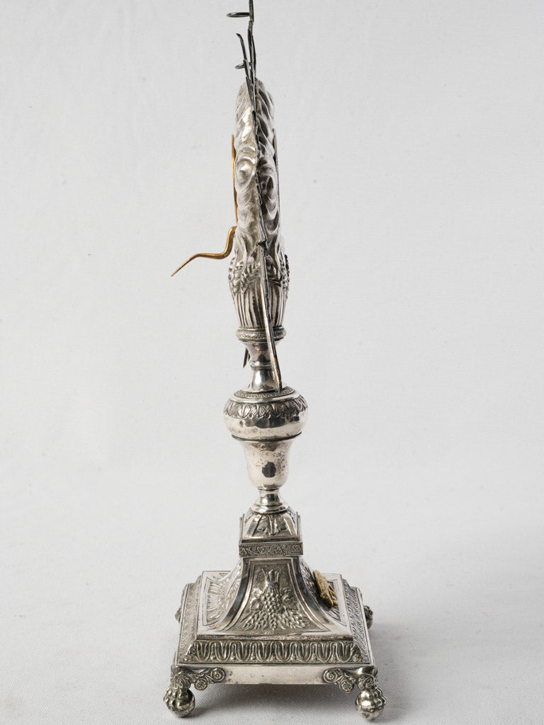 Classic silvered metal relic