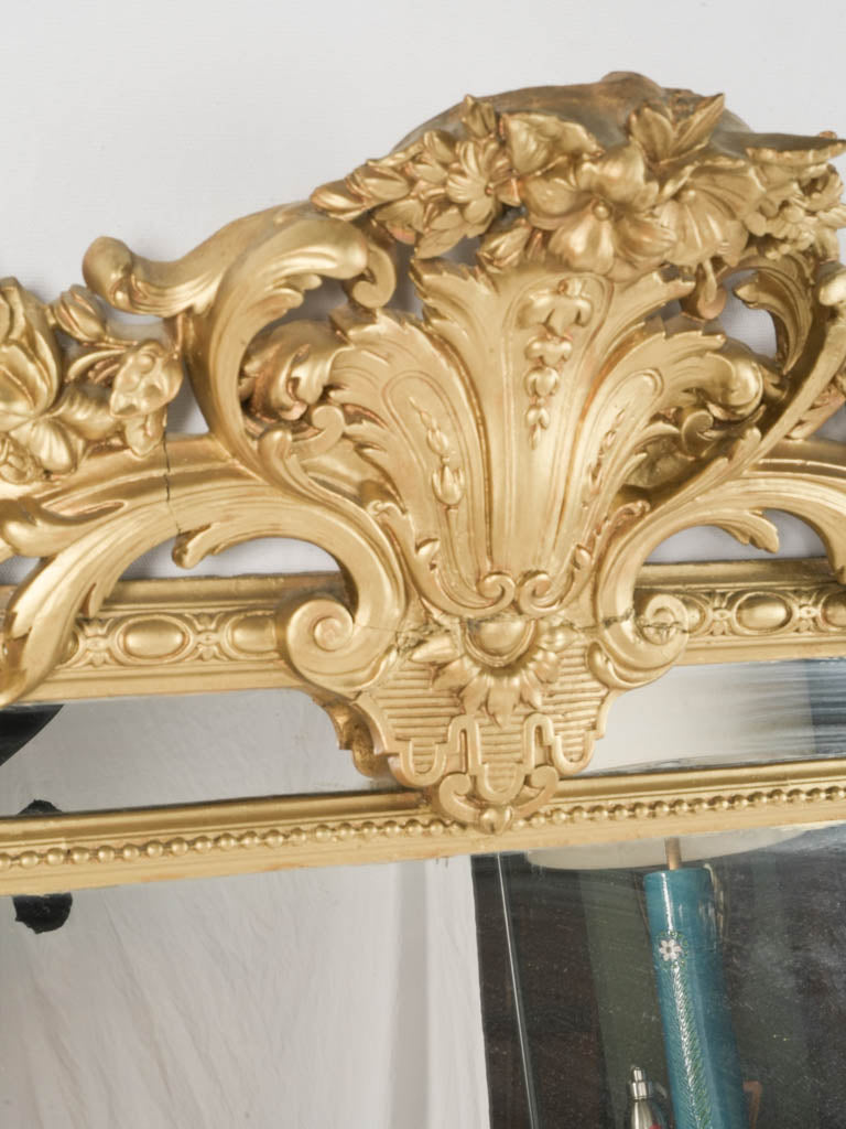 Ornate gilded frame mirror
