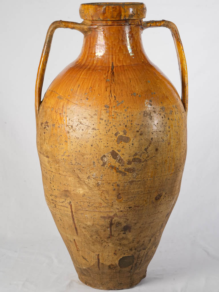 Glazed ochre 19th-century vessel