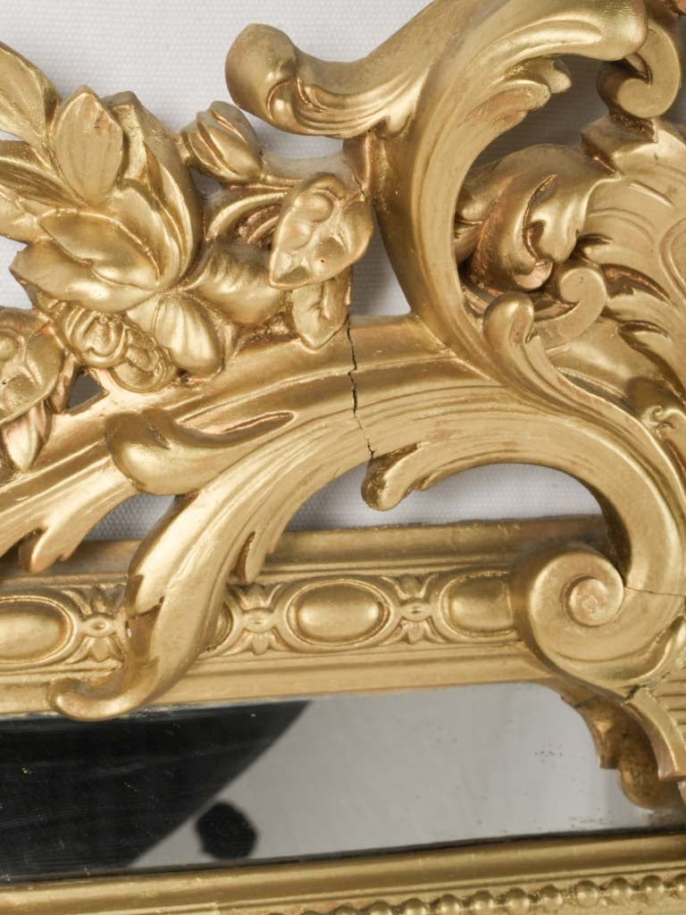 Lavish gold finish mirror
