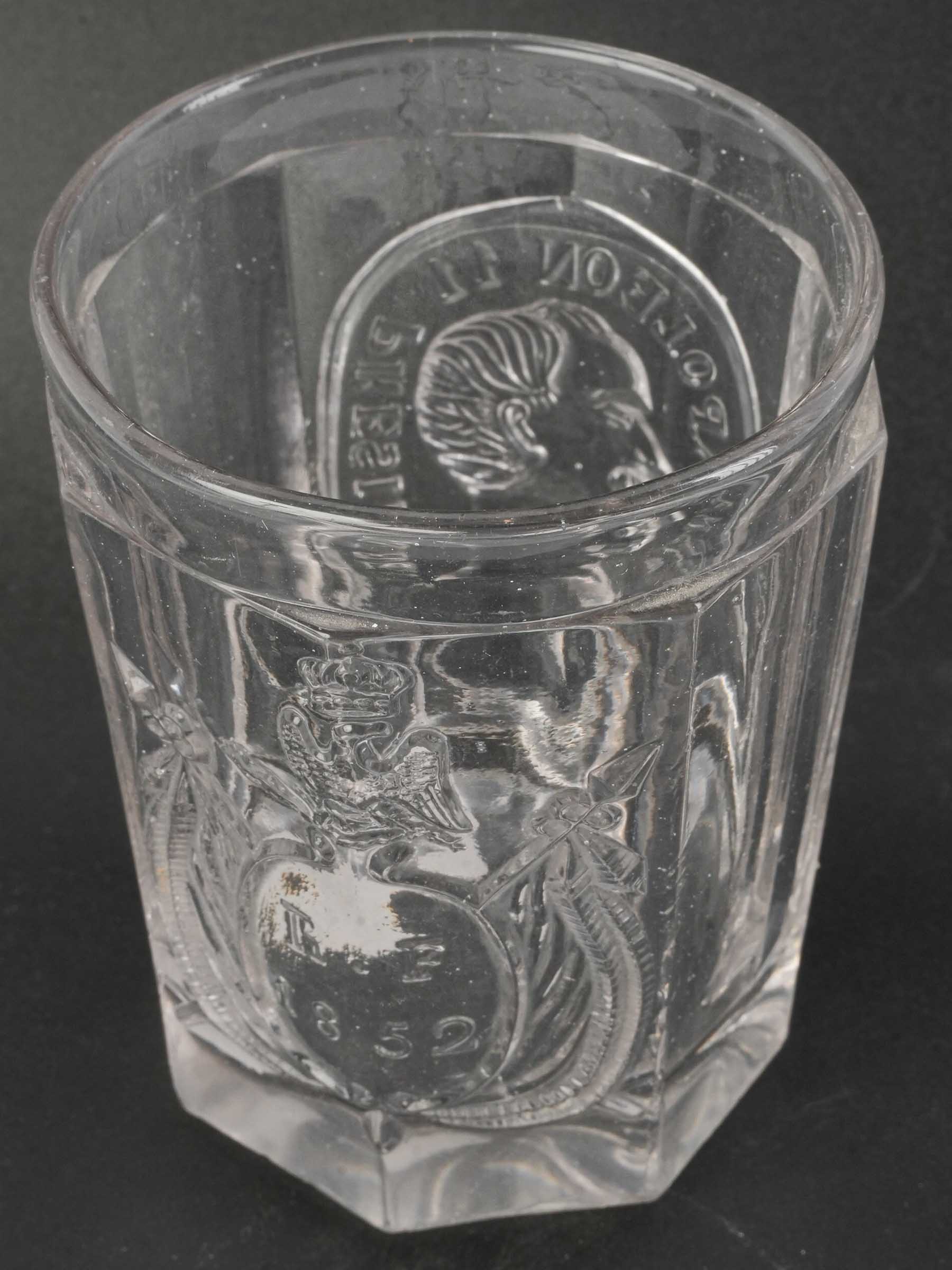 Decorative 19th-century glass cup