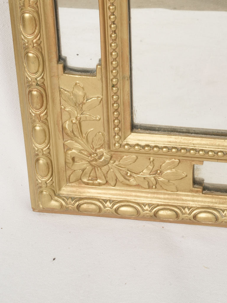 Baroque-inspired crested mirror