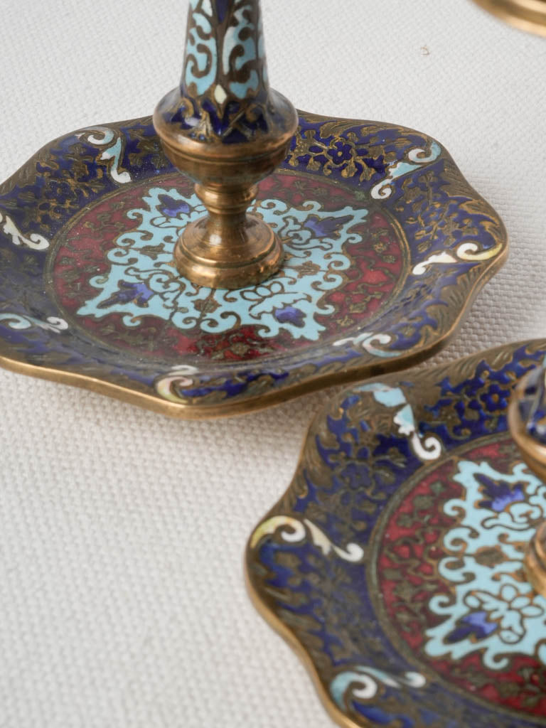 Delicate 19th-century French candlesticks  