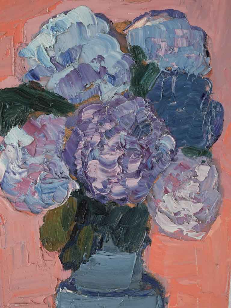 Provence-inspired floral still life artwork