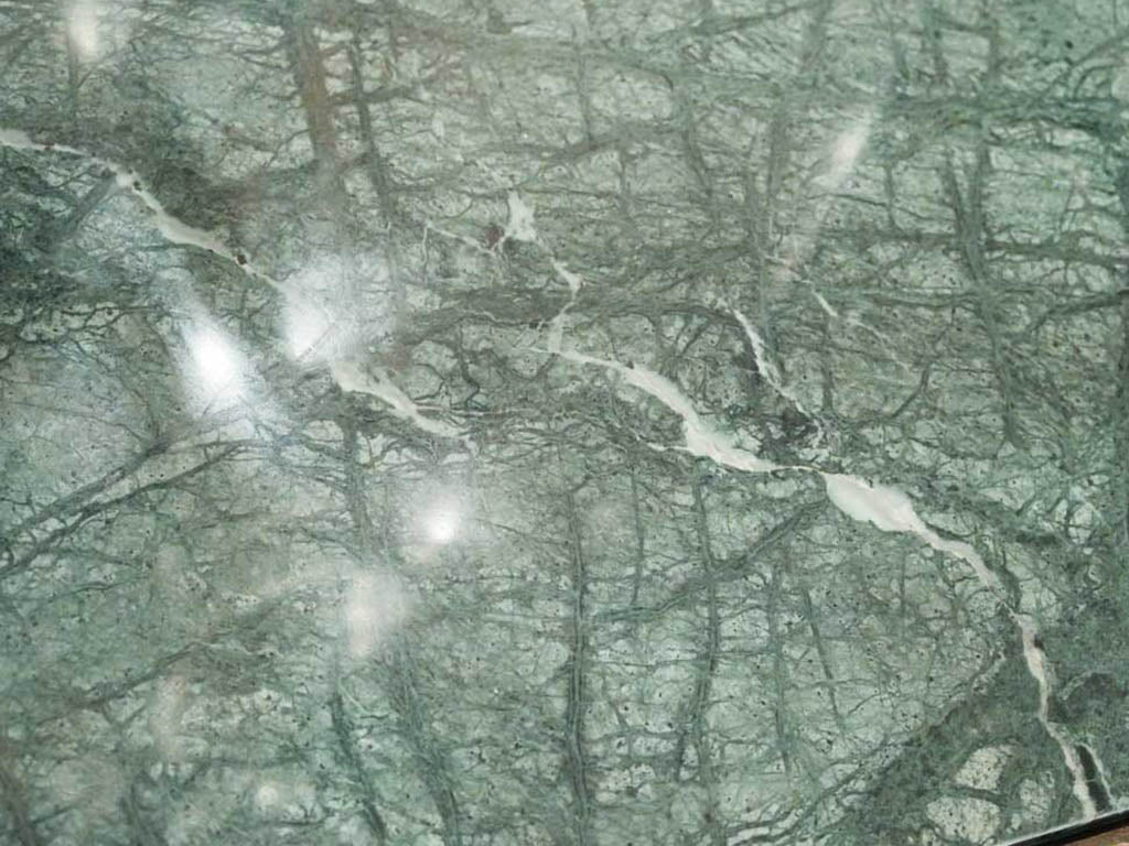 Aged weathered marble top table